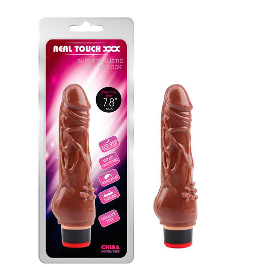 7.2” VIBE COCK BROWN
