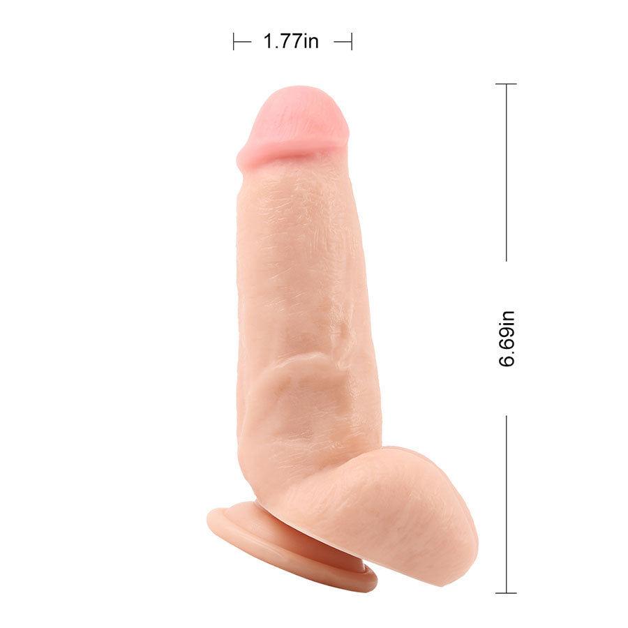 TROY BELL 6.5" DILDO FLESH