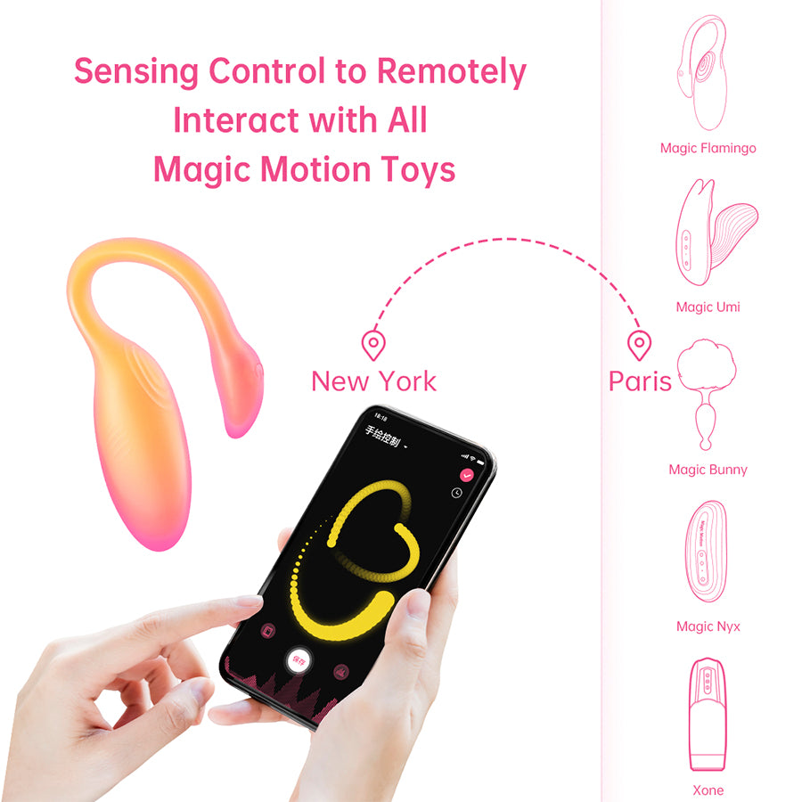 Vibrador Magic Flamingo Max Orange Controlado por APP