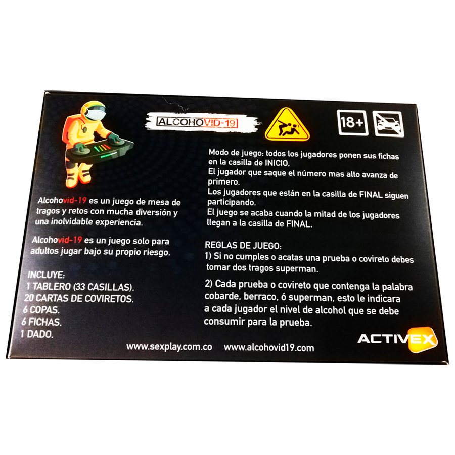 JUEGO ALCOHOVID-19