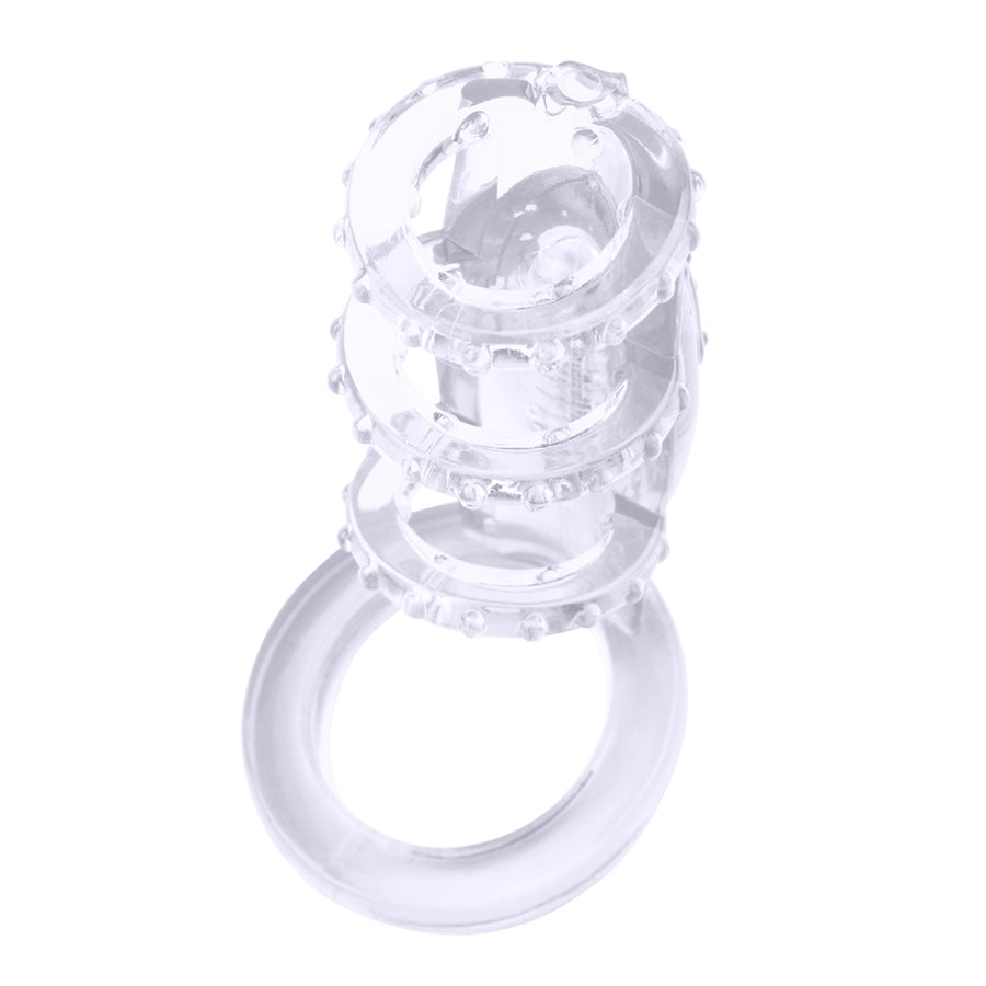 Vibrating Cock Cage Clear