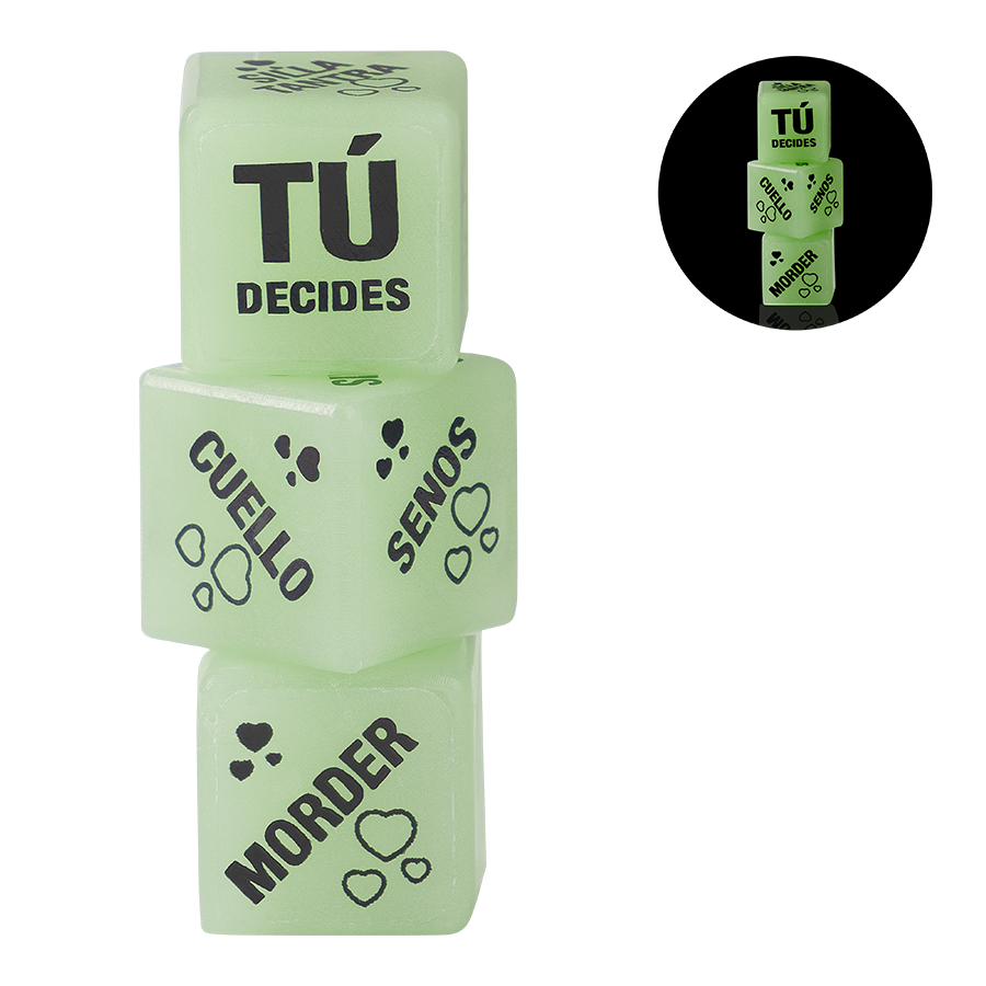 Dados Penitencia Luminosos X3