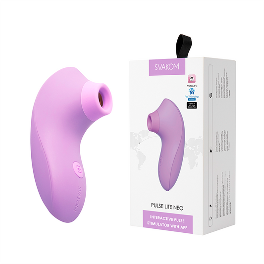 Estimulador Clitorial Pulse Lite NEO Lavanda Controlado por APP Global by Svakom