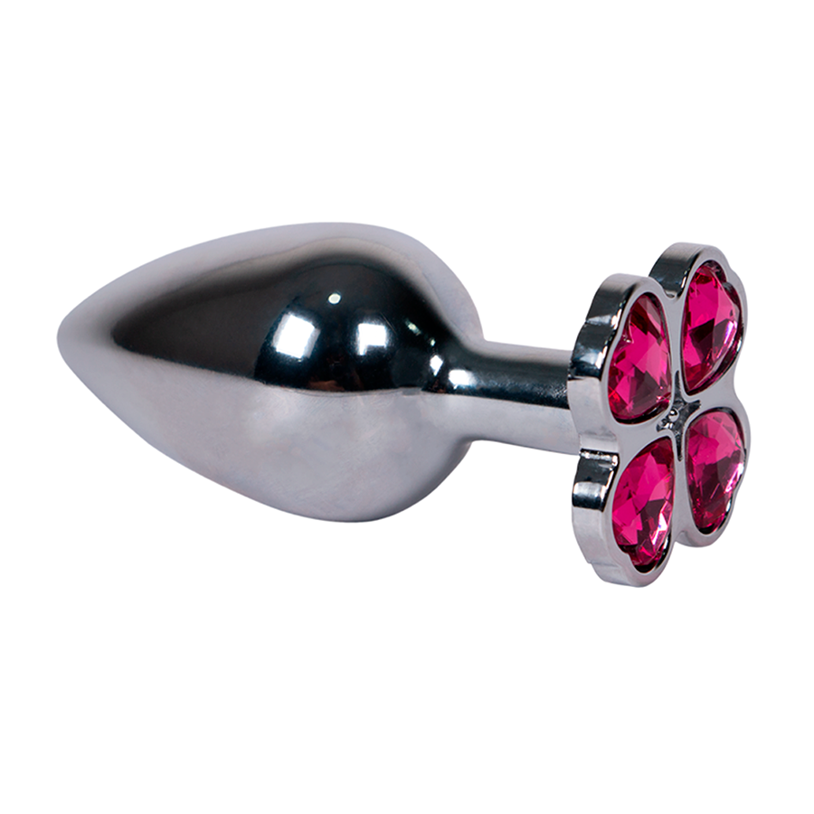 Plug Anal Trébol Gema Fucsia Talla M