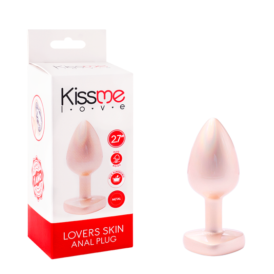 Lovers Skin Anal Plug Gold Metal/Clear Talla S