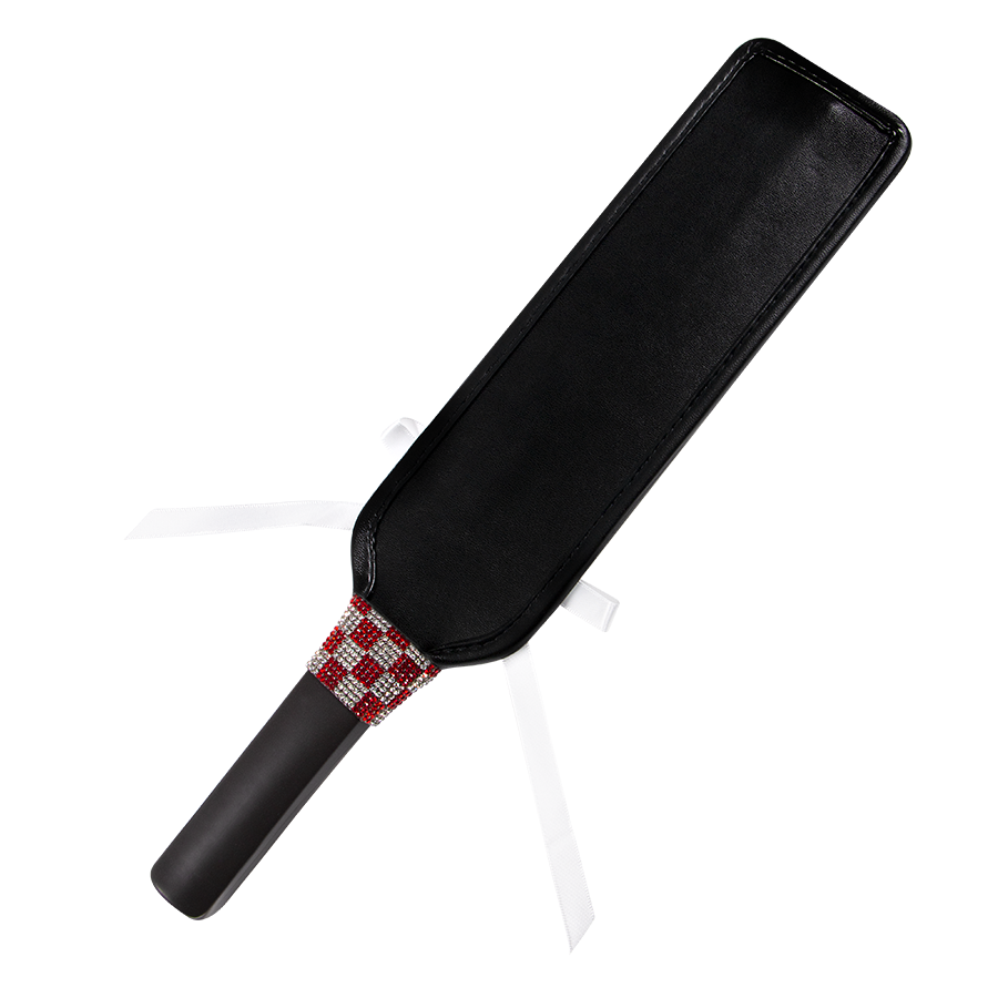 Paleta De Nalgadas Con Retro Cordón Blanco