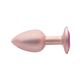 Jewelry Skin Anal Plug Gold Metal/Rose Talla S