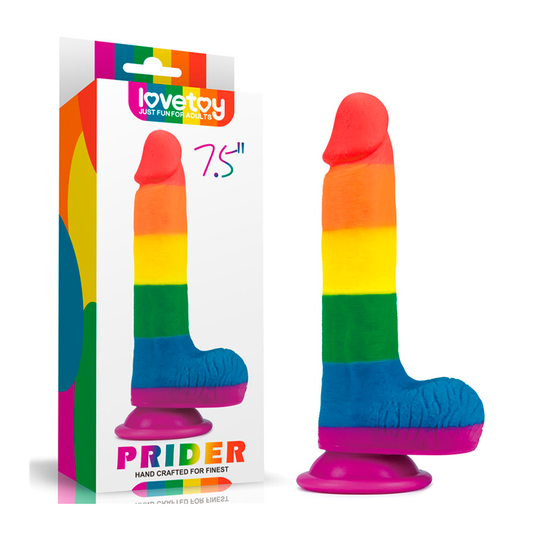 7.5'' PRIDER DILDO RAINBOW