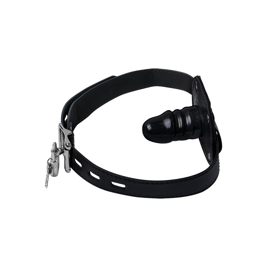 MORDAZA BLACK DILDO TALLA S