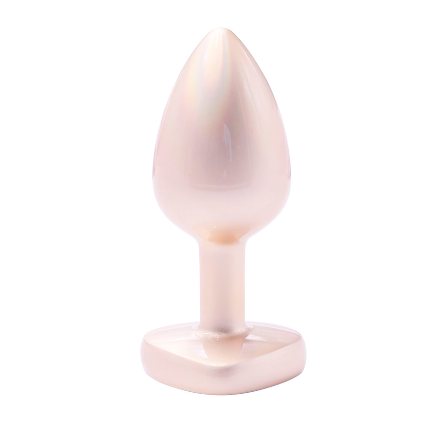 Lovers Skin Anal Plug Gold Metal/Clear Talla S