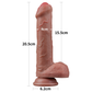 Dildo Realista 8'' Dual Layered Silicone Cock