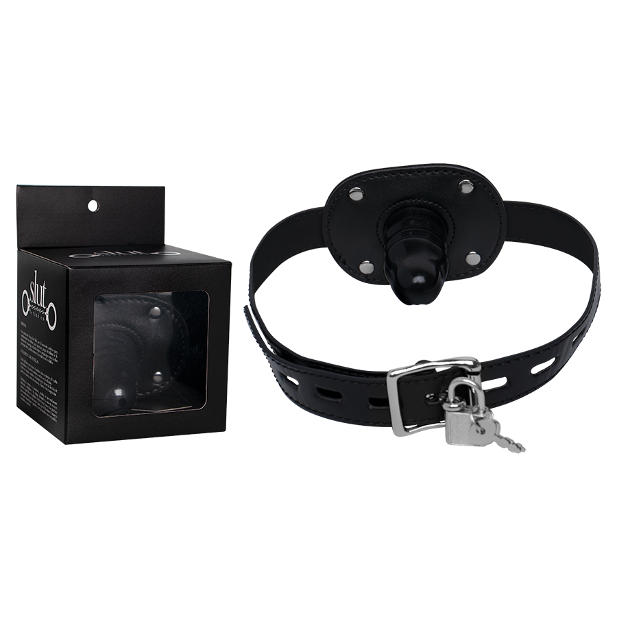 MORDAZA BLACK DILDO TALLA S