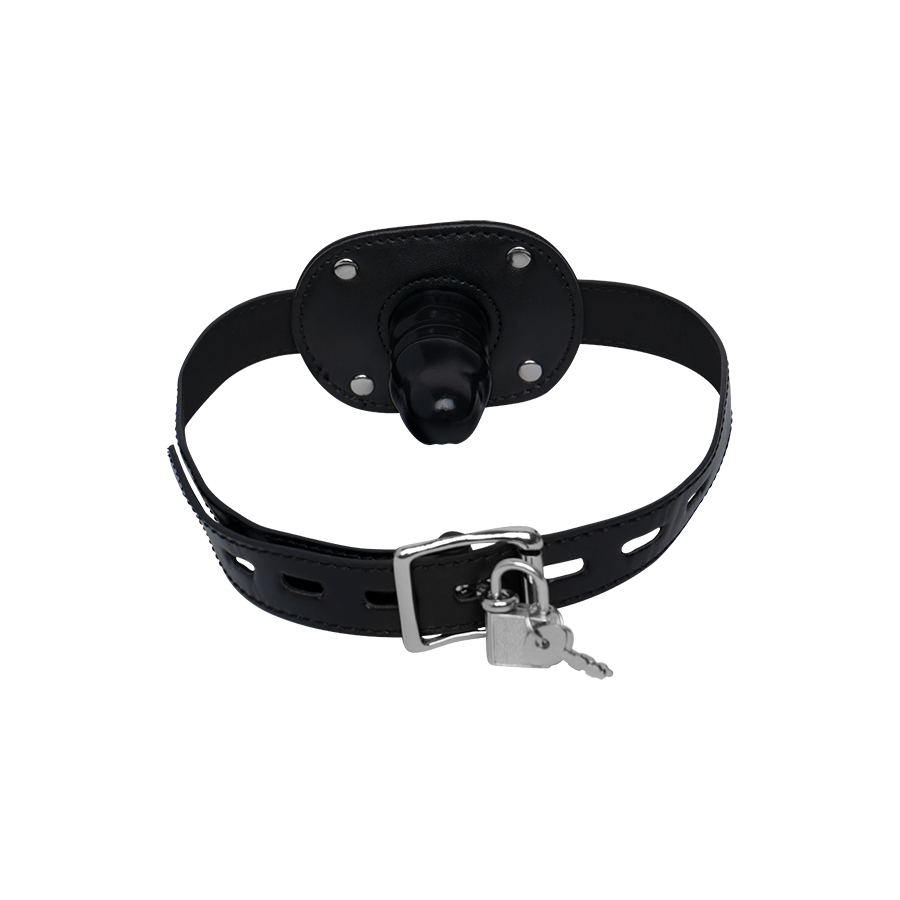 MORDAZA BLACK DILDO TALLA S