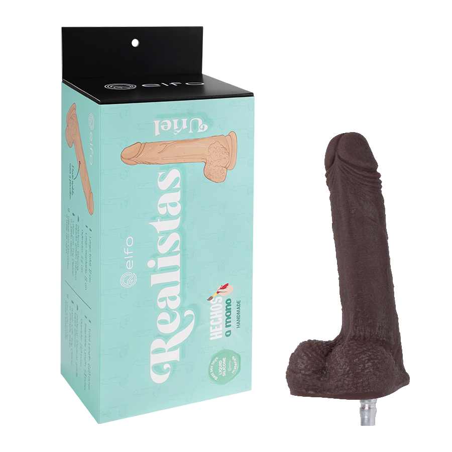 Dildo Uriel Chocolate Nude Compatible Con Lovense Machine