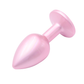 Jewelry Anal Plug Pink Metal/Pink Talla S