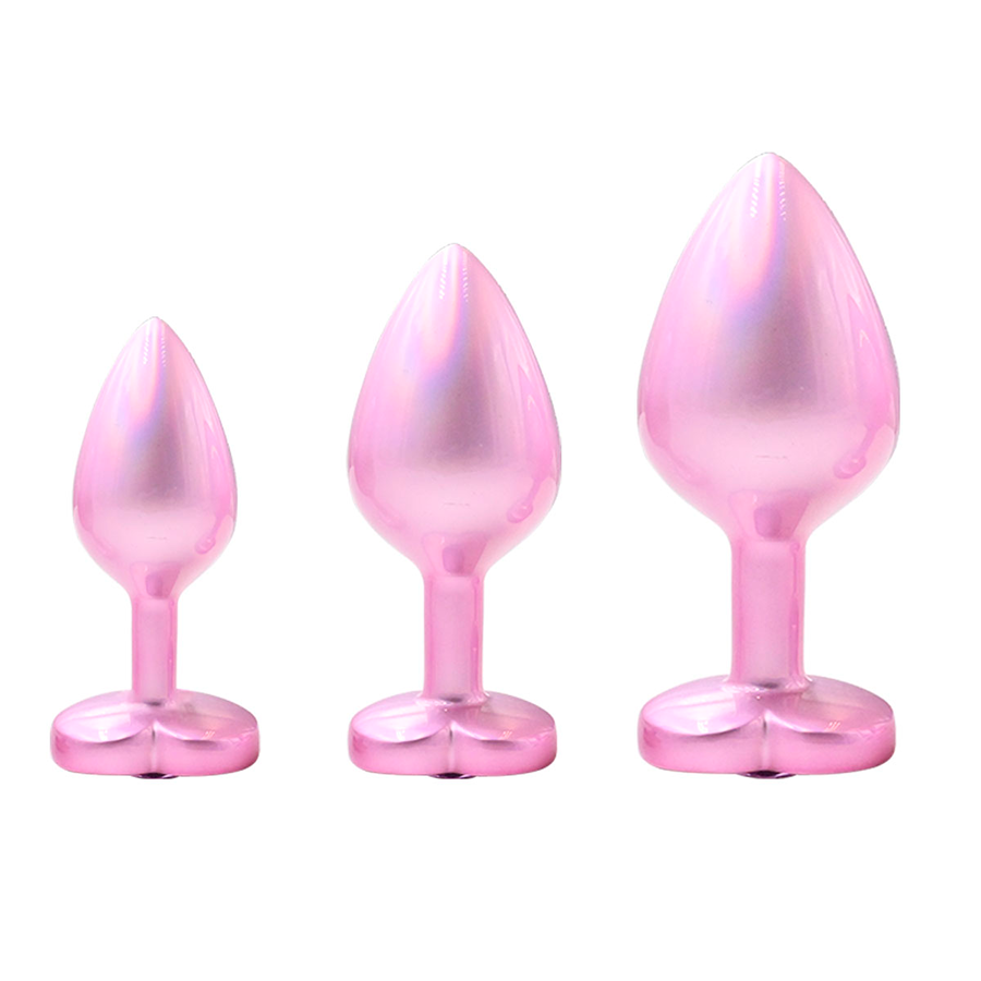 Lovers Anal Plug Pink Metal/Rose Talla S