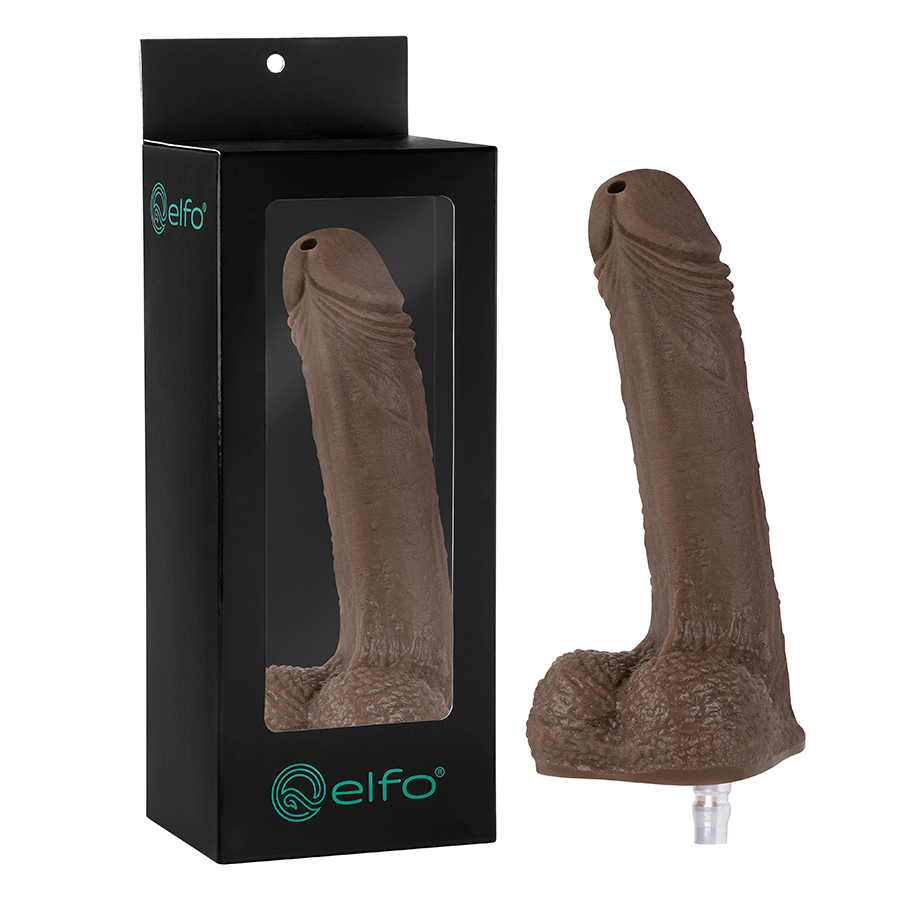 Dildo Uriel Brown compatible con Robbocock Machine